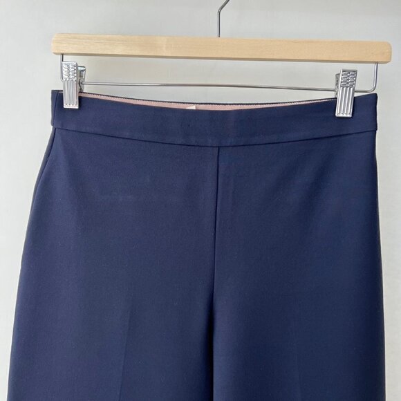 Rebecca Taylor wide legs crop Pants, Nany blue, Size 2 - Picture 5 of 12